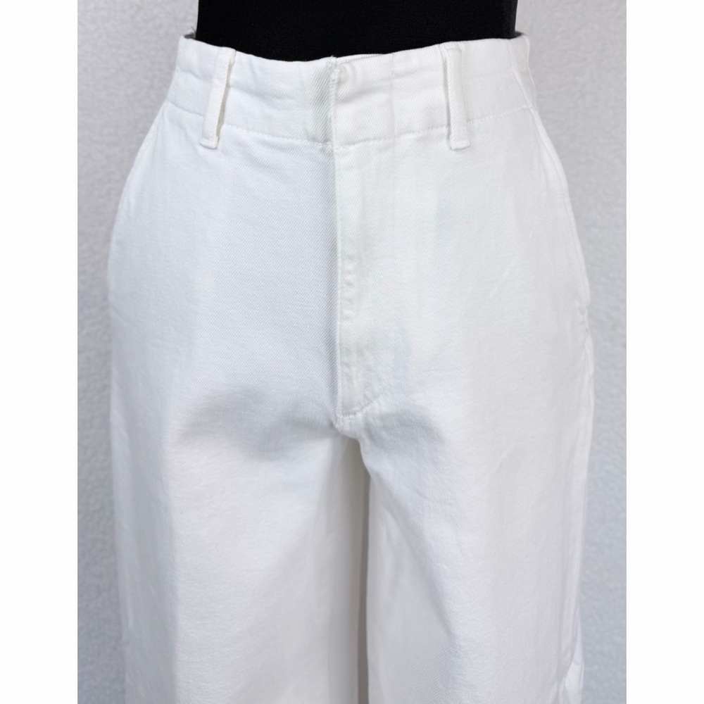 UNIQLO • White Wide-Leg High-Rise Trouser Style Jeans, XS - Picture 3 of 12